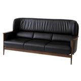 Seoto-EX Sofa: 3 Seater + Walnut