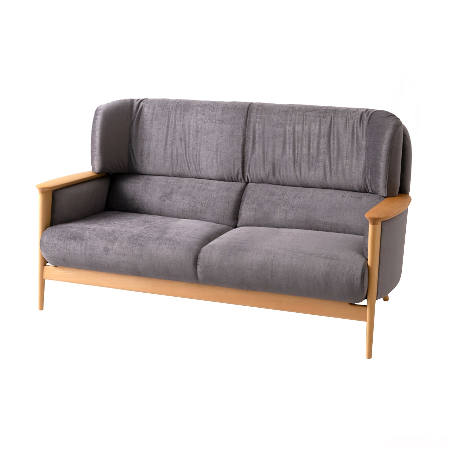 Seoto-EX Sofa: 2.5 Seater + Beech