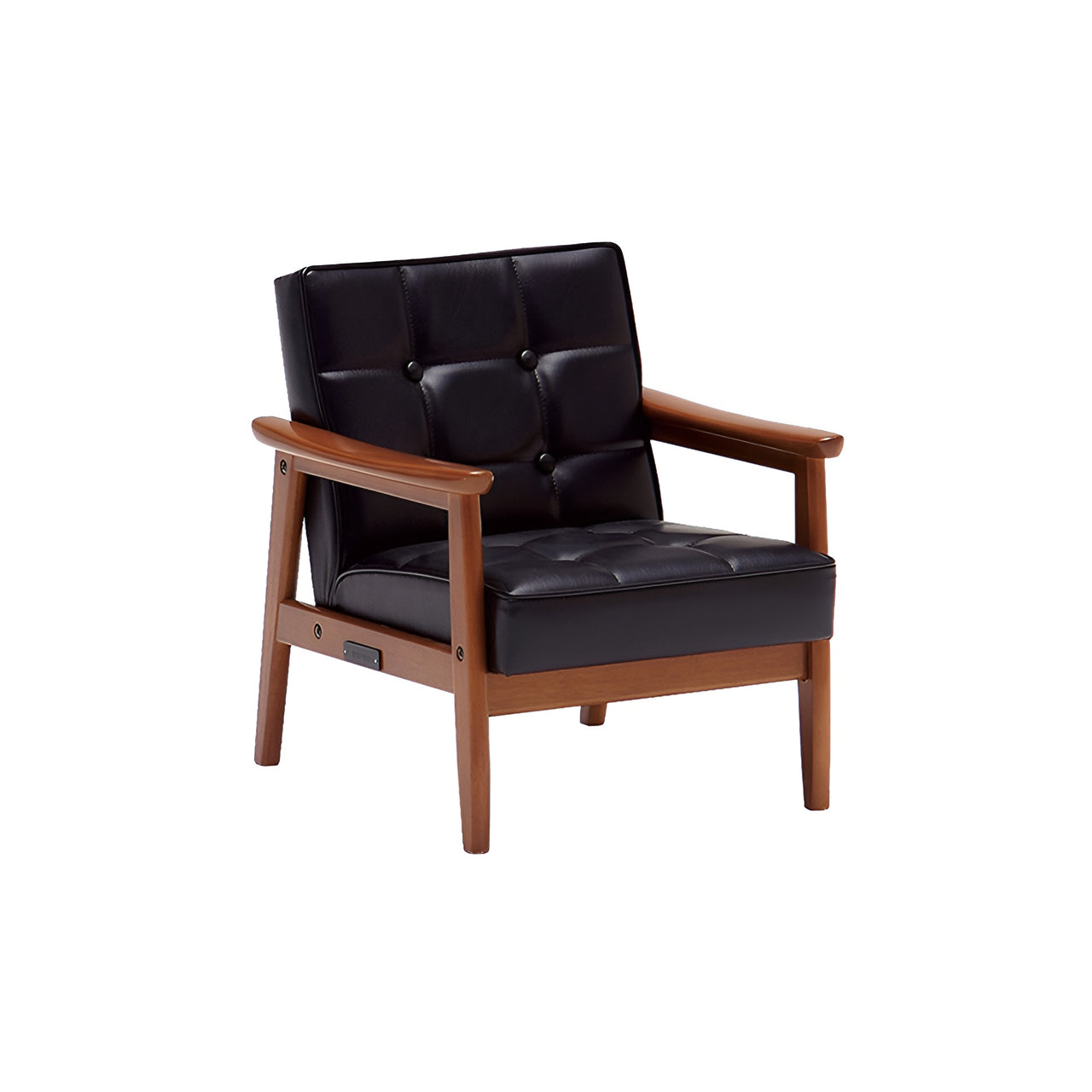 K chair mini: Vinyl Leather (Standard Black)