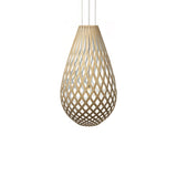 Kōura Pendant Light: Extra Large + Bamboo + White + White