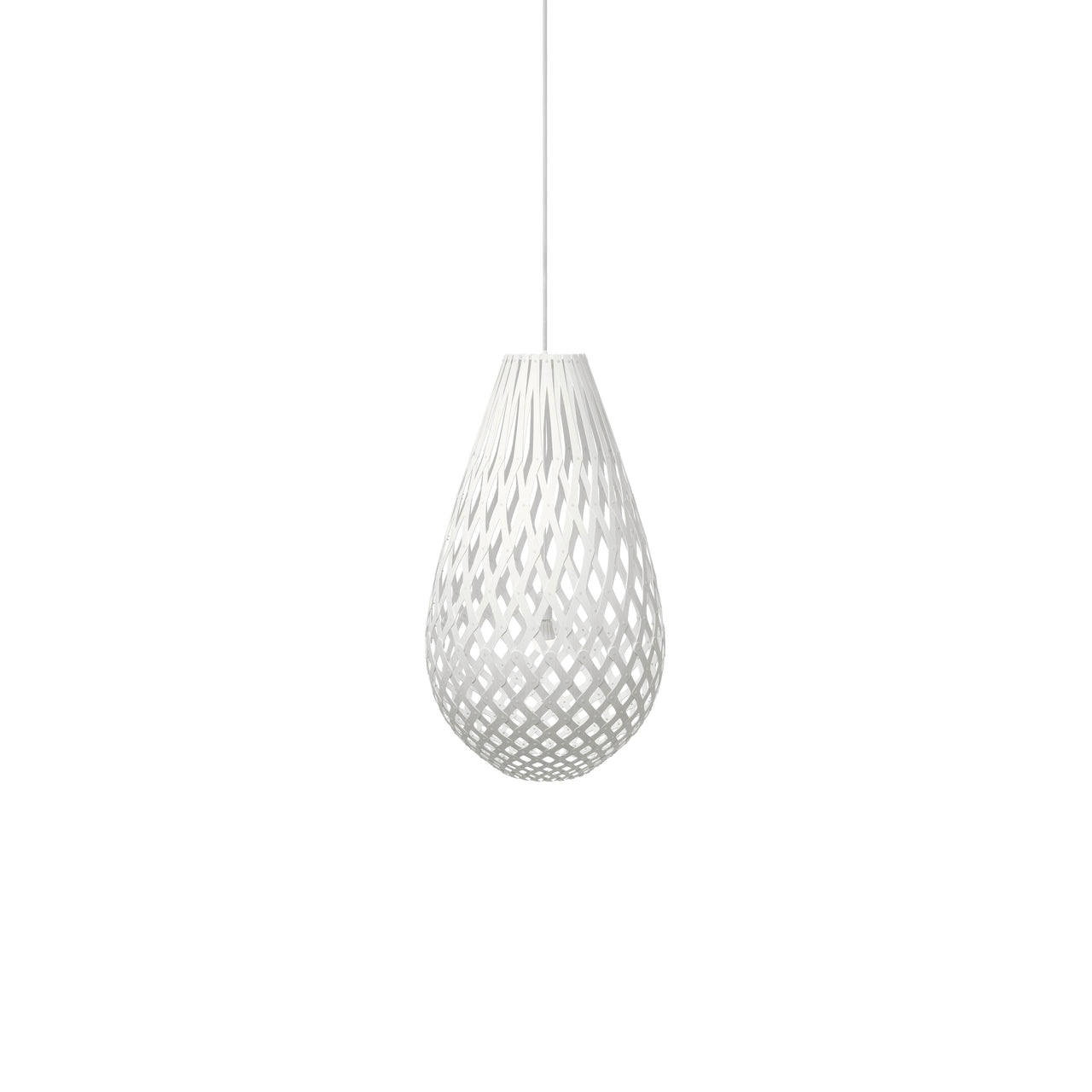 Kōura Pendant Light: Extra Small + White + White