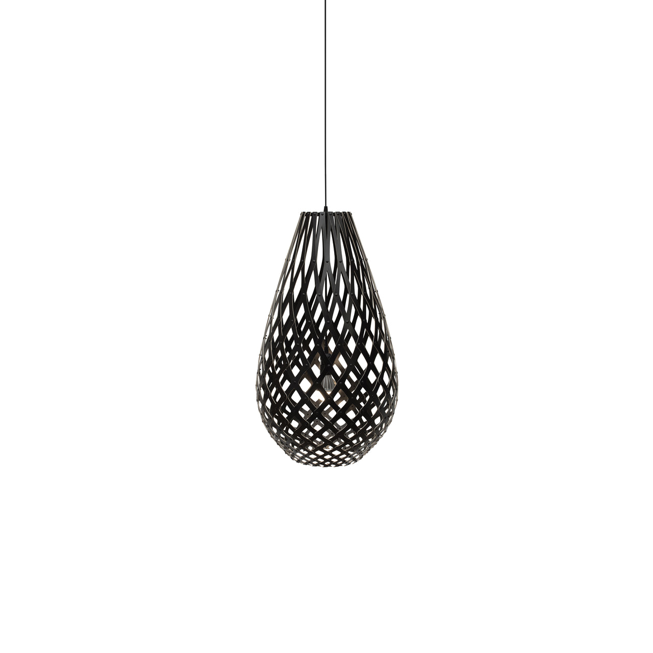 Kōura Pendant Light: Extra Small + Black + Black