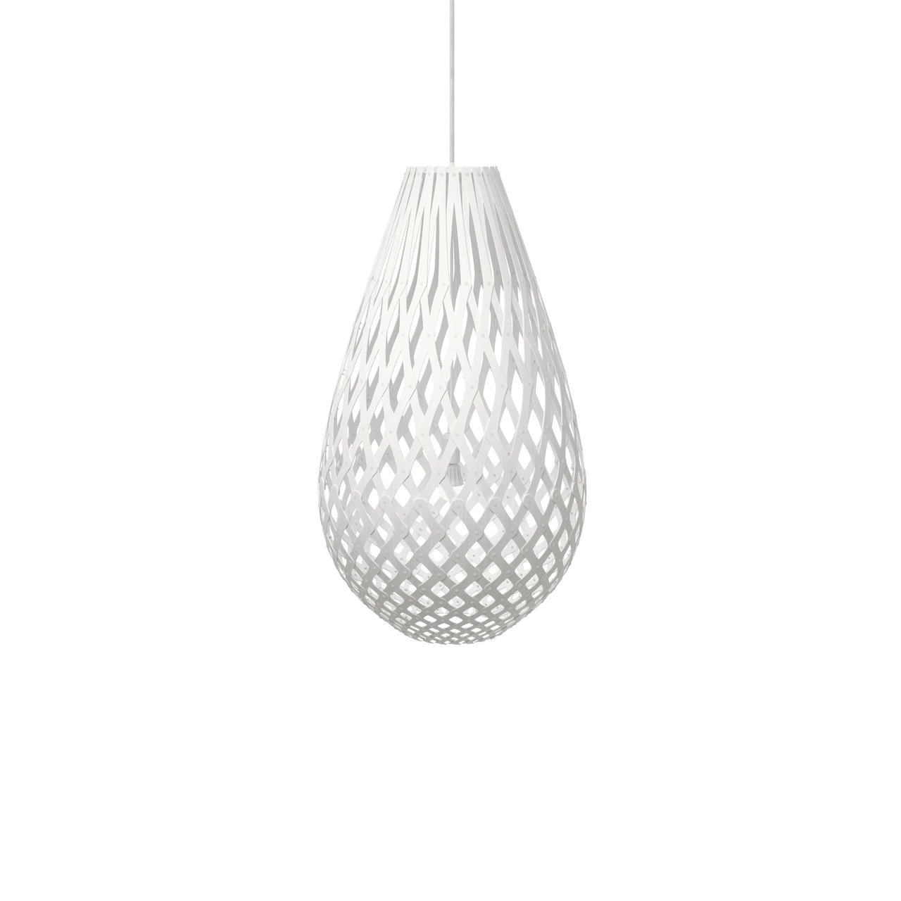 Kōura Pendant Light: Large + White + White
