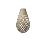 Kōura Pendant Light: Large + Bamboo + White