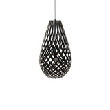 Kōura Pendant Light: Large + Black + Black