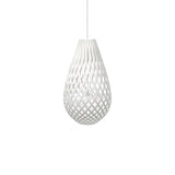 Kōura Pendant Light: Medium + White + White
