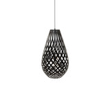 Kōura Pendant Light: Small + Black + Black