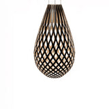 Kōura Pendant Light: XXX Large + Black + Bamboo + White