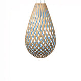 Kōura Pendant Light: XXX Large + Bamboo + Blue + White