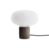 Karl-Johan Table Lamp: Smoked Oak + White Opal Glass