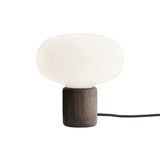 Karl-Johan Table Lamp: Smoked Oak + White Opal Glass