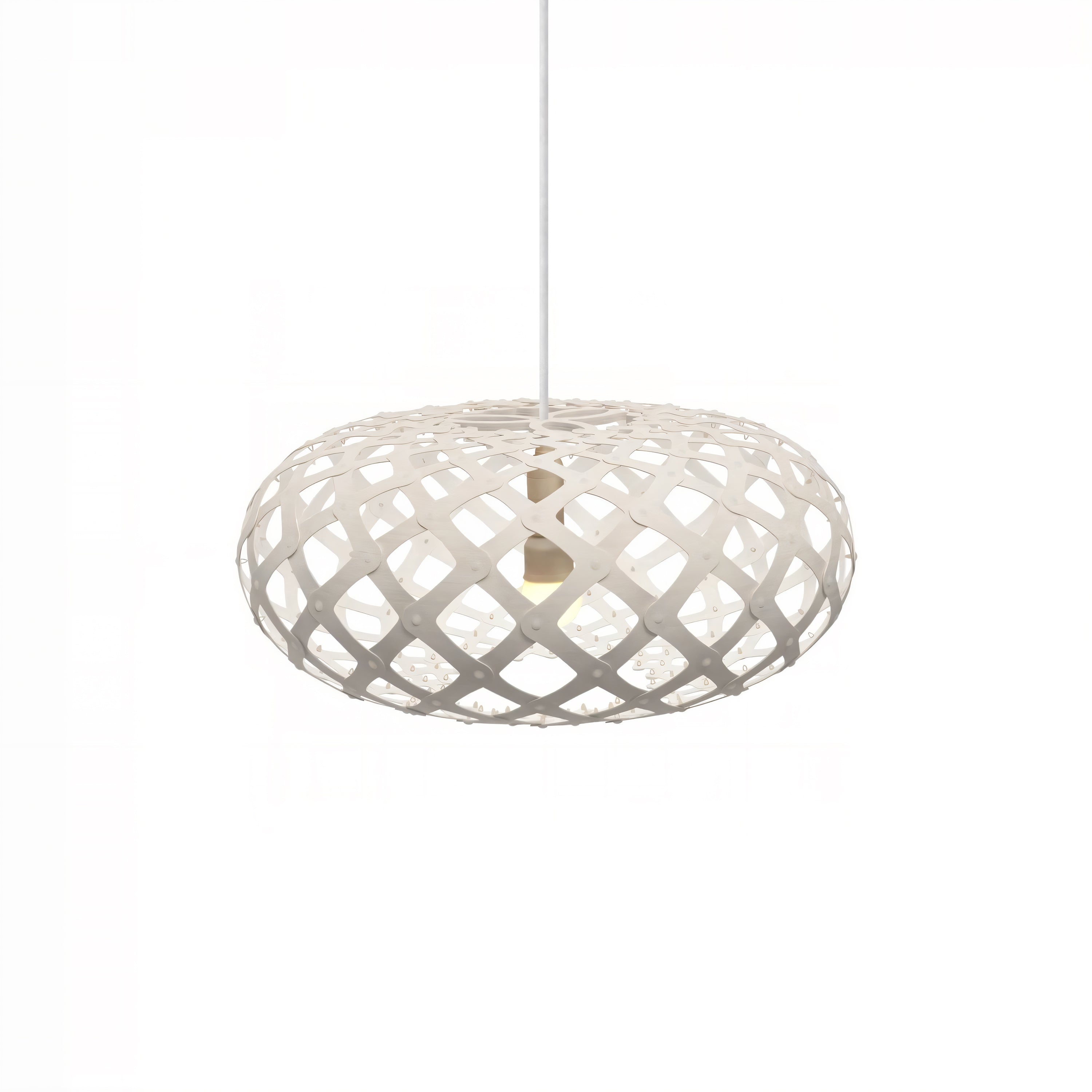 Kina Pendant Light: Extra Small + White + White