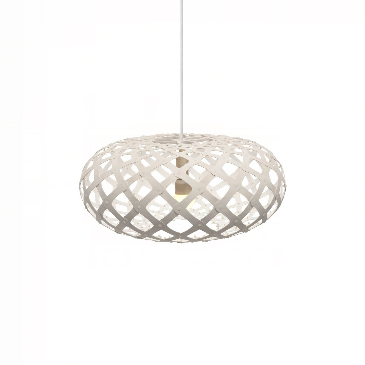 Kina Pendant Light: Extra Small + White + White