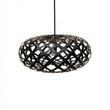 Kina Pendant Light: Large + Black + Black