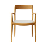 Kinuta Armchair N-DC01: Upholstered: Pure Oak + Leabelle Leather