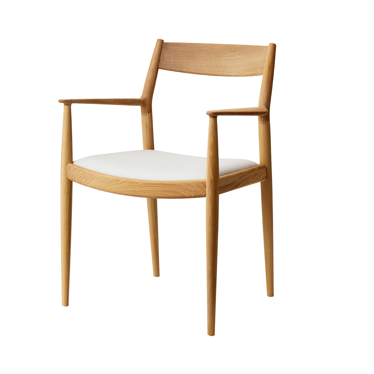 Kinuta Armchair N-DC01: Upholstered: Pure Oak
