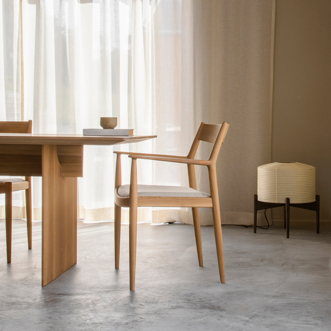 Kinuta Armchair N-DC01: Upholstered + LS
