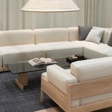 Kinuta Coffee Table: Glass A-CT01 + LS