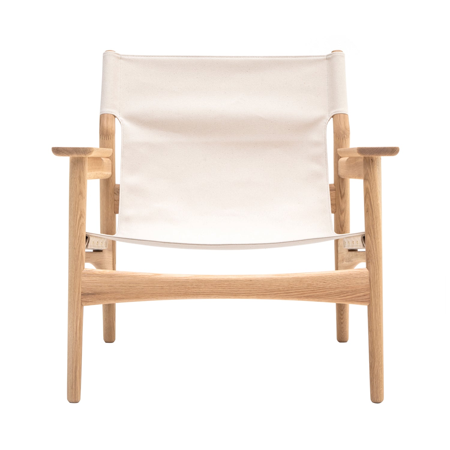 Kinuta Lounge Chair N-LC02: Pure Oak + Canvas