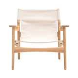 Kinuta Lounge Chair N-LC02: Pure Oak + Canvas