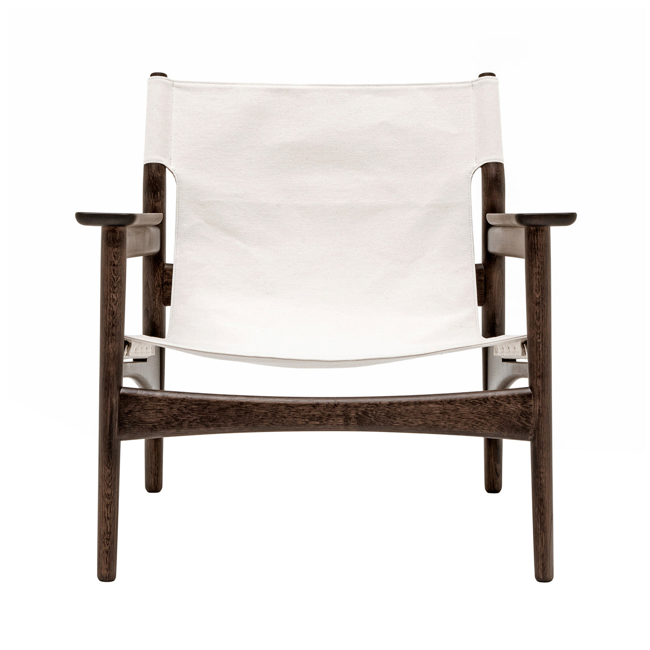 Kinuta Lounge Chair N-LC02: Smoked Oak + Canvas