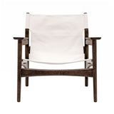 Kinuta Lounge Chair N-LC02: Smoked Oak + Canvas