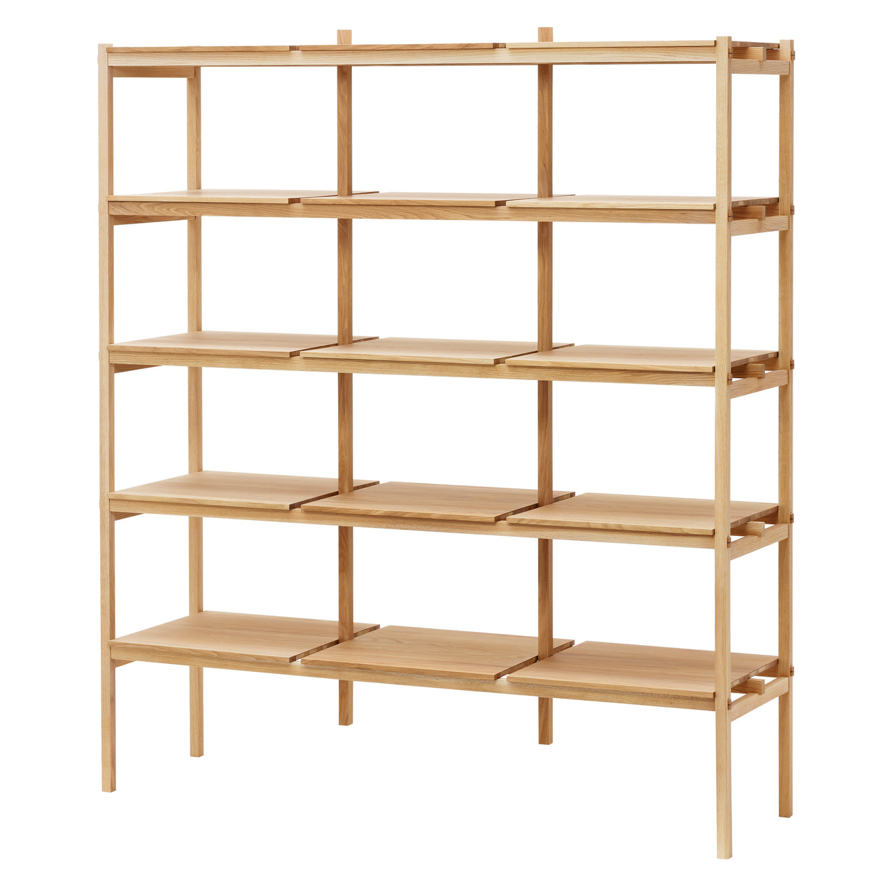 Kinuta Shelving N-SS01: System 1 + Pure Oak