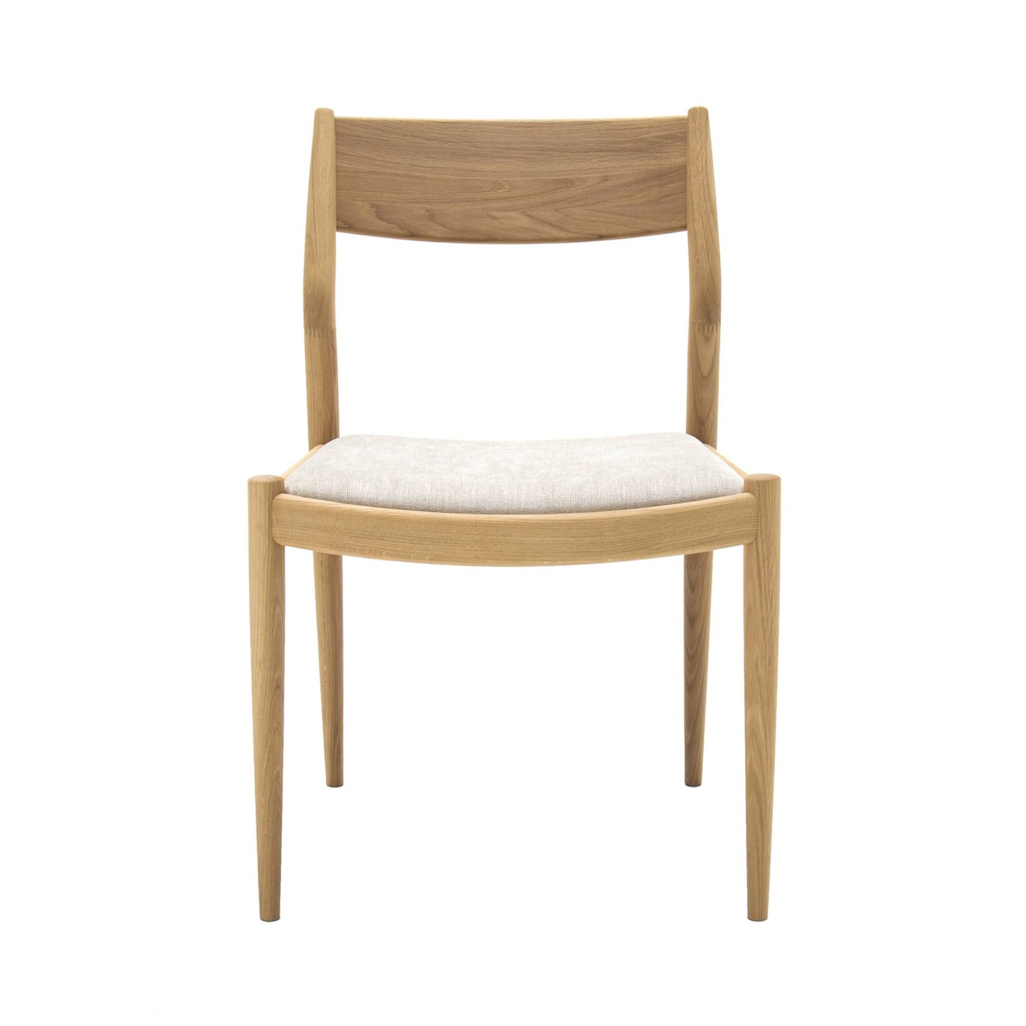 Kinuta Side Chair N-DC02: Upholstered + Pure Oak