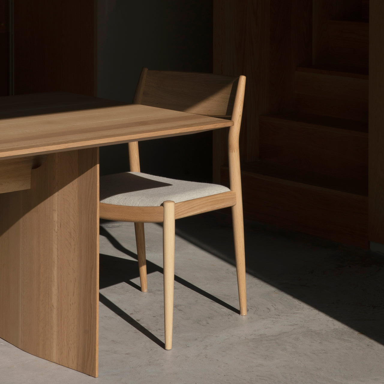 Kinuta Side Chair N-DC02: Upholstered + LS
