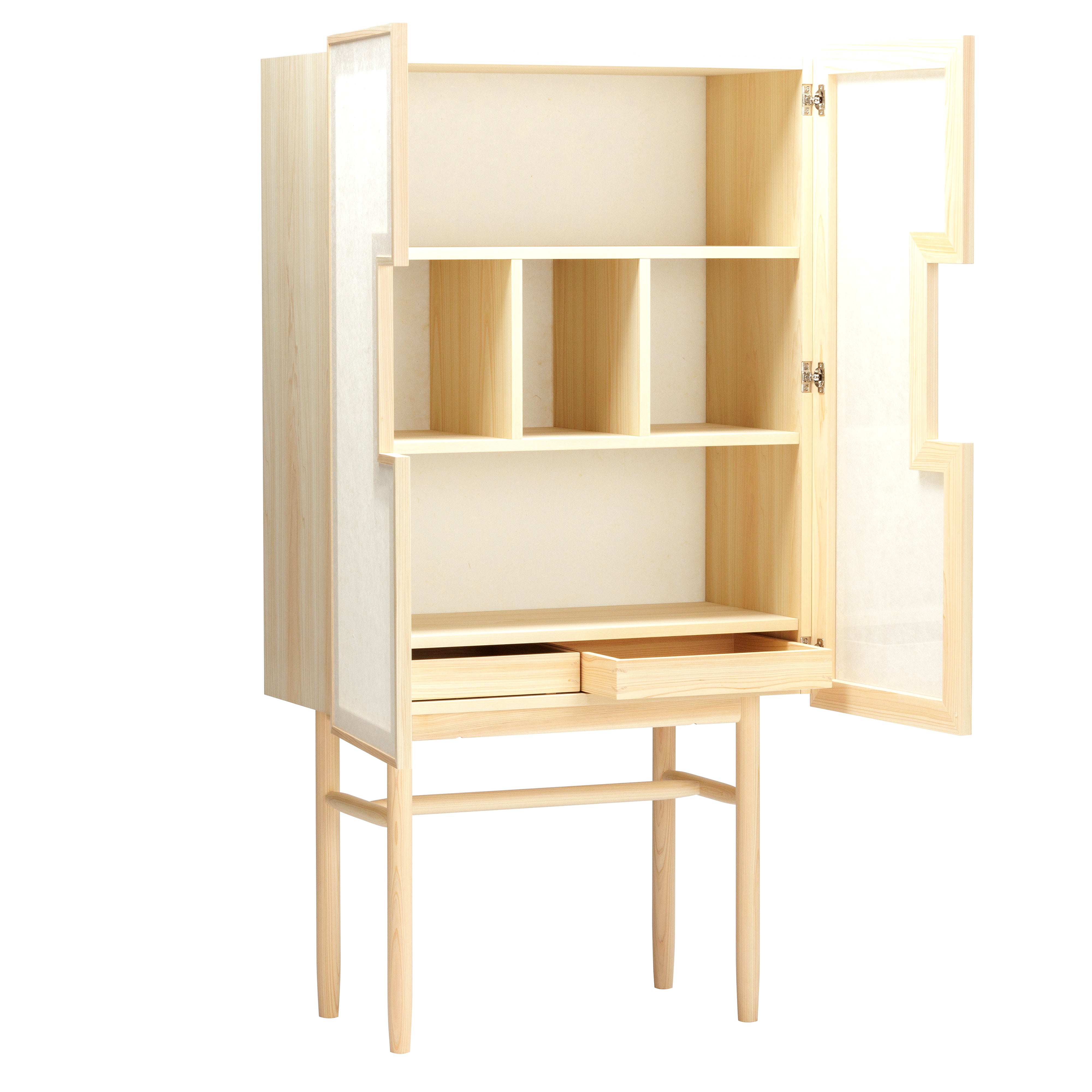 Kite Cabinet: Natural Hinoki