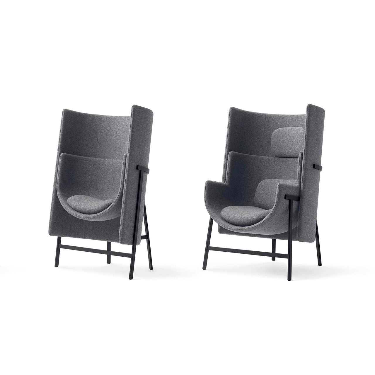 Kite Highback Lounge Chair: Narrow