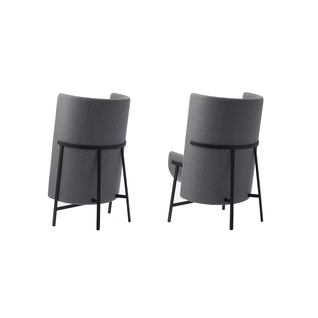 Kite Highback Lounge Chair: Narrow