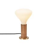 Knuckle Table Lamp: Walnut + With Noma Bulb