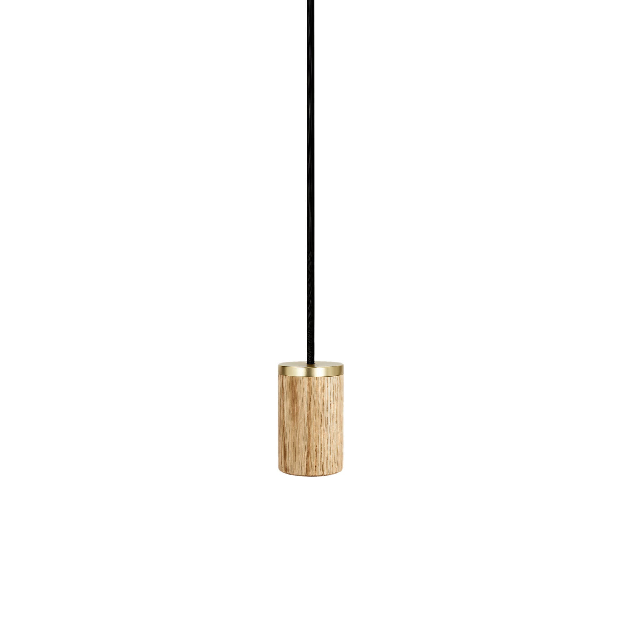 Knuckle Pendant: Oak + Without Bulb