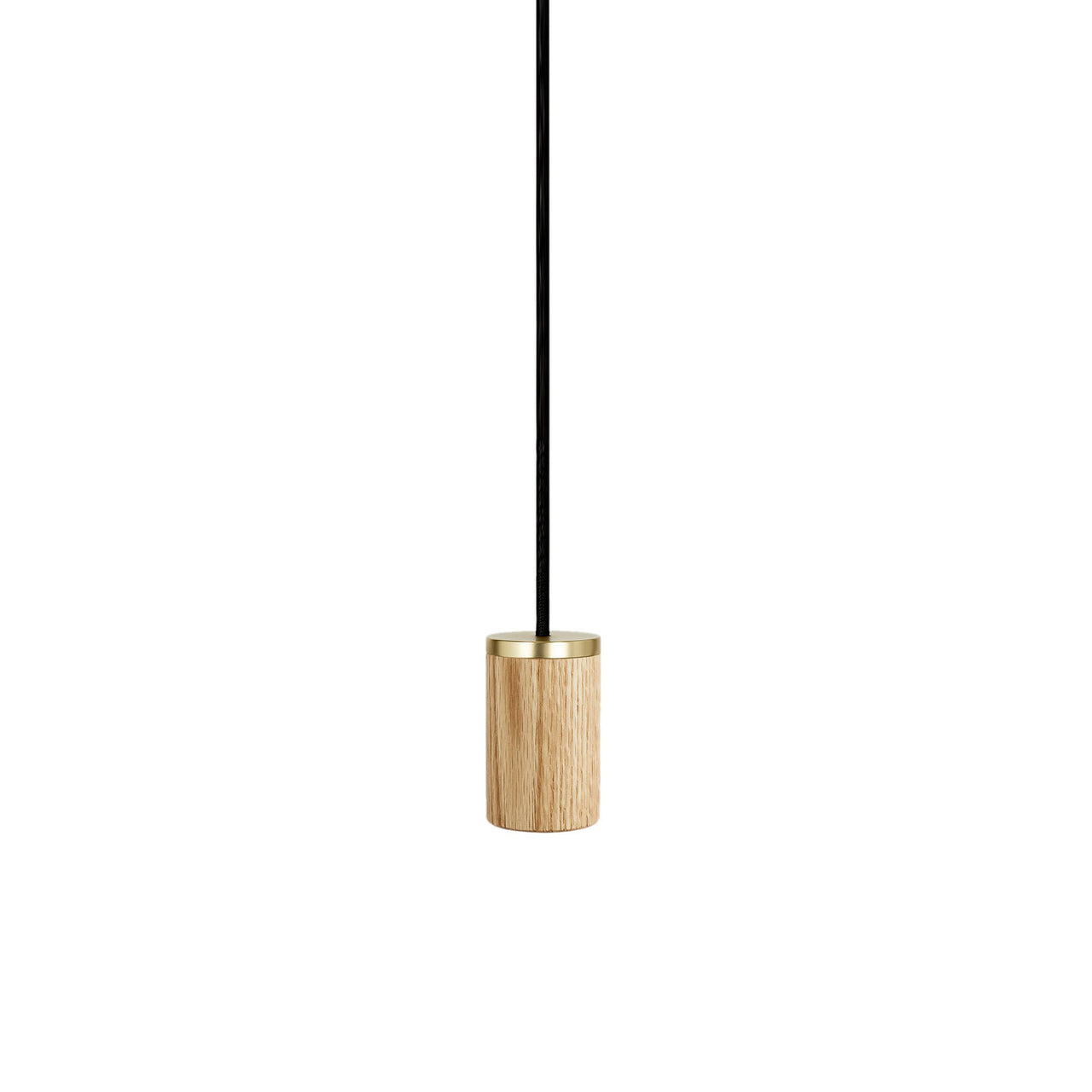 Knuckle Pendant: Oak + Without Bulb