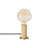 Knuckle Table Lamp: Oak + Voronoi I