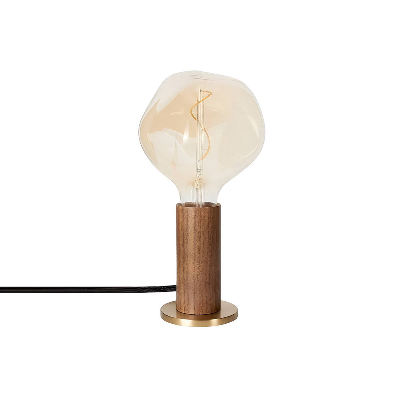 Knuckle Table Lamp: Walnut + Voronoi I