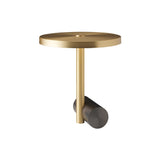Calé(e) Table Lamp: Extra Large + Satin Brass + Satin Graphite + Black Chinette
