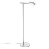 Dorval 03 Floor Lamp: Aluminum + Black