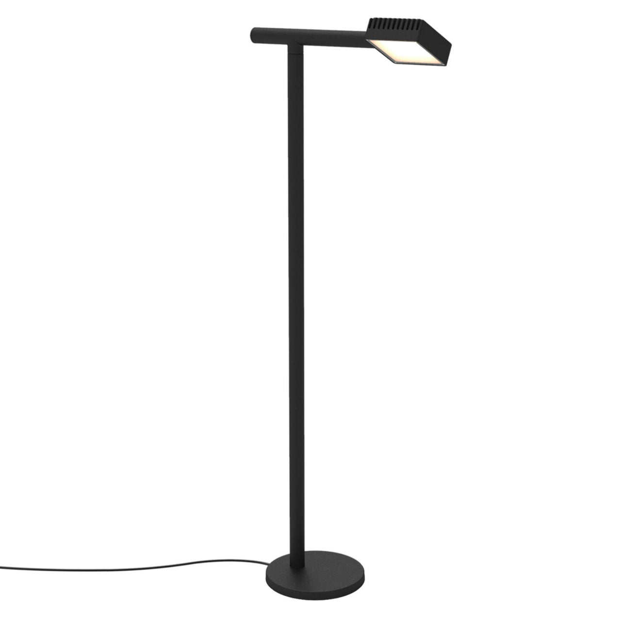 Dorval 03 Floor Lamp: Black + Black