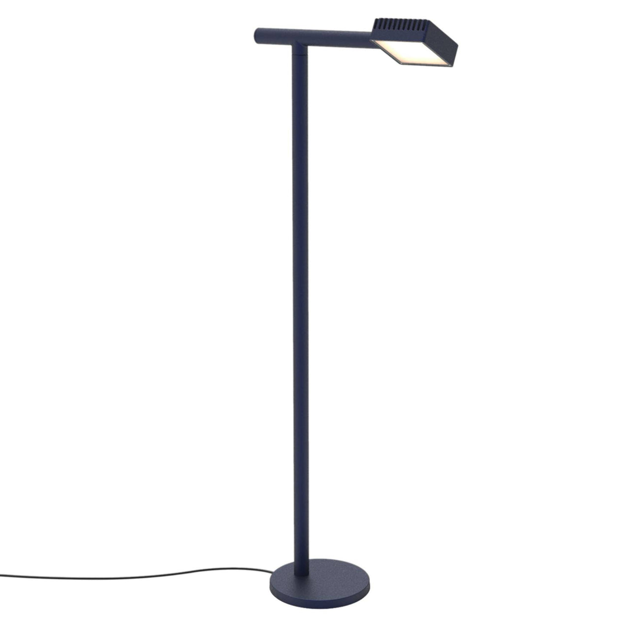 Dorval 03 Floor Lamp: Midnight Blue + Black