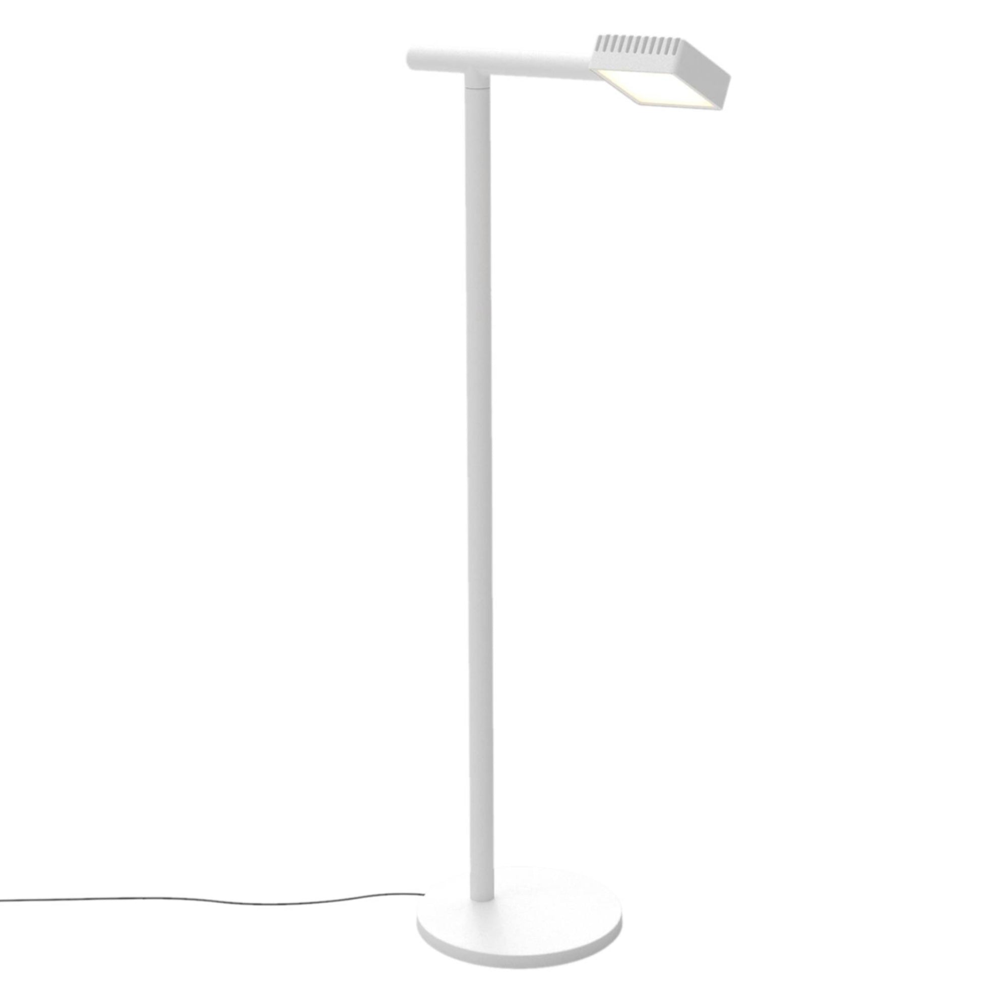 Dorval 03 Floor Lamp: White + Black