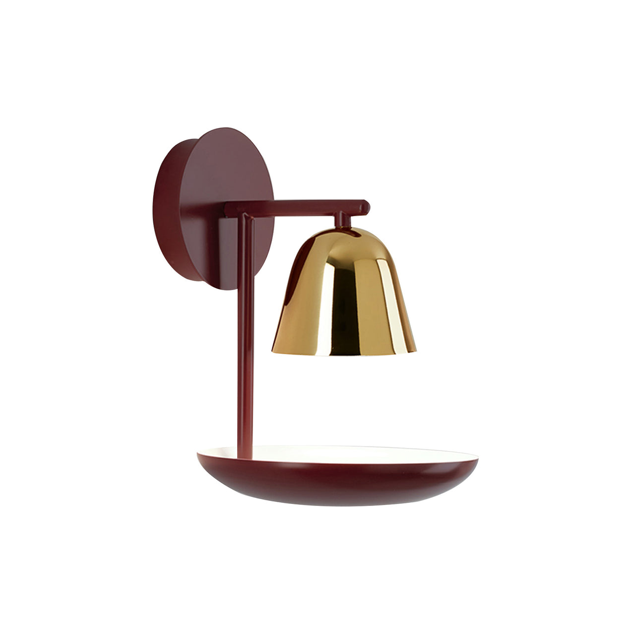 Lightolight Wall Lamp: Red + Golden Glossy