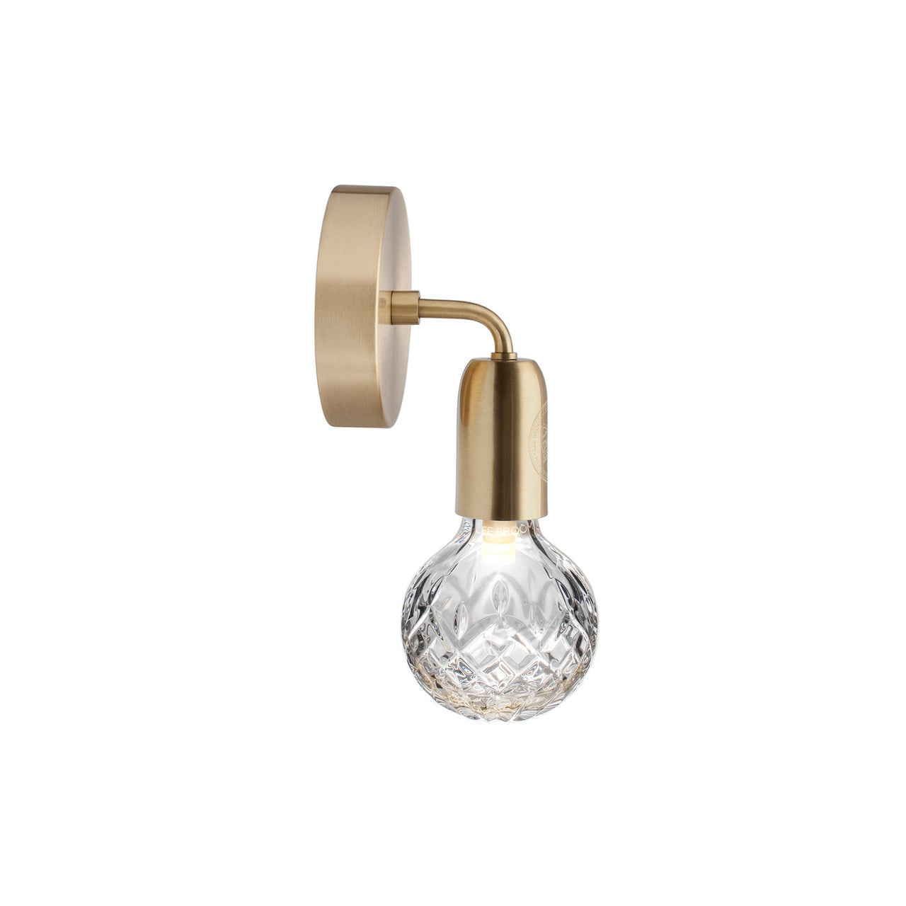 Crystal Bulb Wall Light: Clear