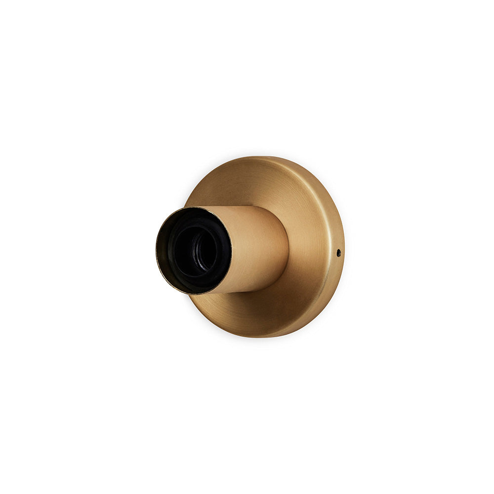Lochan Wall Light: Anodised Brass + Without Bulb