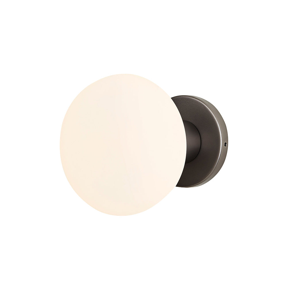 Lochan Wall Light: Graphite + With Oval Bulb