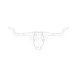Longhorn Trophy Head: White