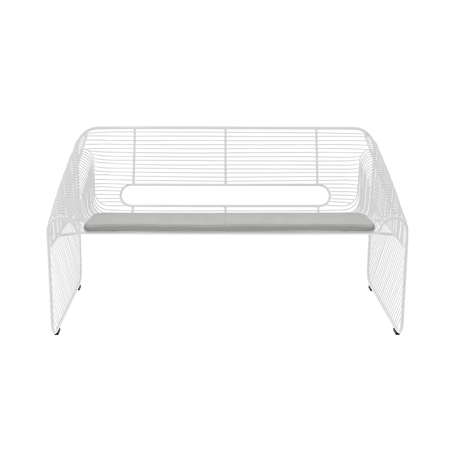 Love Seat: White + With Granite Seat Pad