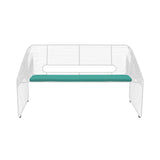 Love Seat: White + With Teal Seat Pad