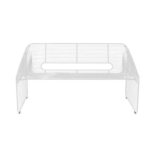 Love Seat: White + Without Seat Pad
